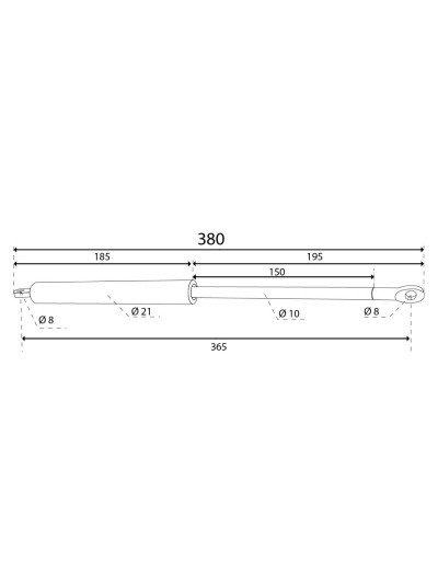 Амортизатор газовый 450N для подъемного механизма для кровати  - 1 2