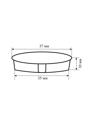 Заглушка отверстия под петли D35 мм Серый  - 1 2