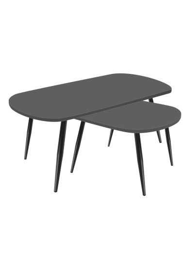 Журнальный столик 1000х550 Графит 0162 (комплект) MebTech - 1 2