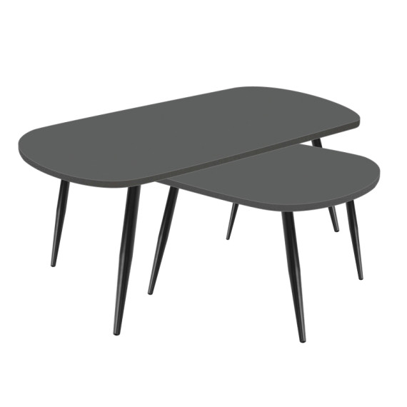 Журнальний столик 1000х550 Графит 0162 (комплект) MebTech - 1