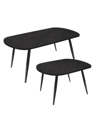 Журнальний столик 1000х550 Матера Чорний 0554 (комплект) MebTech - 1 2