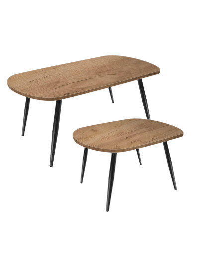 Журнальний столик 1000х550 Дуб Крафт Золотbй K003 (комплект) MebTech - 1 2