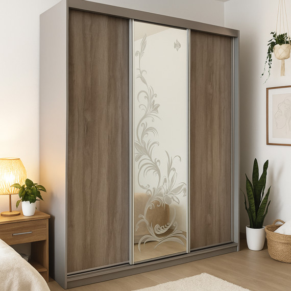 Шафа-купе 3-дверна Дуб Харбор 1800х620х2300 MebTech - 1