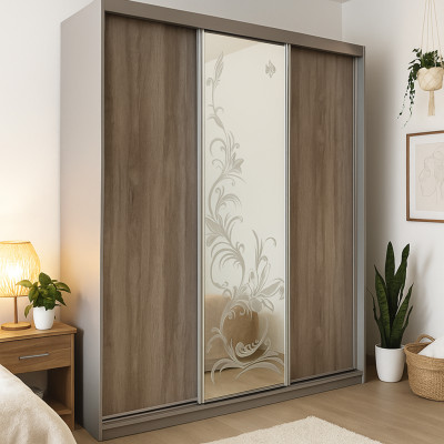Шафа-купе 3-дверна Дуб Харбор 1800х620х2300 MebTech - 1