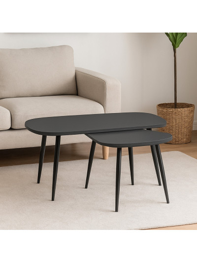 Журнальний столик 1000х550 Графит 0162 (комплект) MebTech - 1