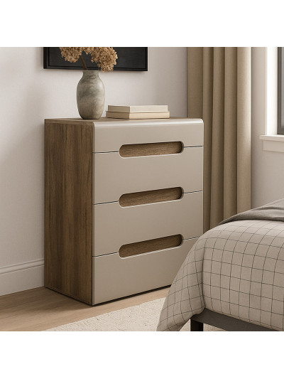 Комод Флоренс Мокко 1040х800х435 на 4 ящика MebTech - 1