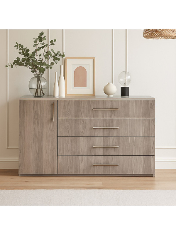 Комод для спальни 1300х870х590 Серое дерево MebTech - 1