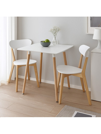 Стол обеденный Socrates Белый 800х800 MebTech - 1