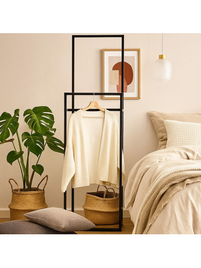 Вішалка на підлогу лофт Di Ferro ORGANIZZATTO В1400xГ300xШ500 Чорна DI FERRO - 1