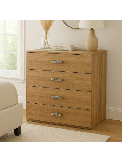 Комод для спальни 900х870х540 на 4 ящика Коричневый MebTech - 1