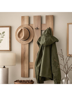 Вешалка настенная в прихожую Дуб Сонома 1100х590 мм  - 4