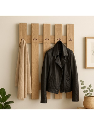 Вешалка настенная в прихожую Дуб Сонома 1100х900 мм  - 4