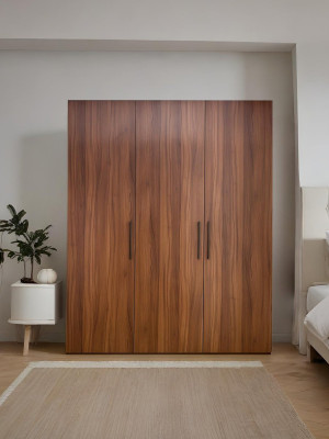 Шкаф распашной 3-дверный Орех Дижон 1800х2300х450 (2 модуля) MebTech - 2