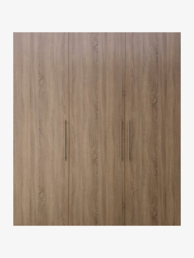 Шафа розпашна 3-дверна Бардоліно Сірий 1800х2300х450 (2 модулі) MebTech - 1