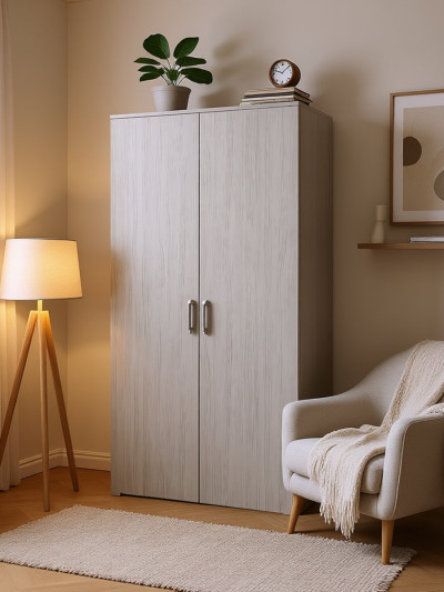 Шафа розпашна 2-дверна Біле Дерево 1200х2300х450мм MebTech - 1 2