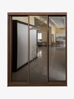 Шкаф-купе 3-дверная зеркало Корабль 1800х620х2300 MebTech - 3