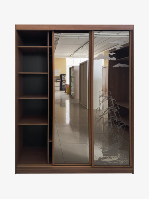 Шкаф-купе 3-дверная зеркало Корабль 1800х620х2300 MebTech - 4