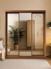 Шафа-купе 3-дверна дзеркало Вітраж 1800х620х2300 MebTech - 5
