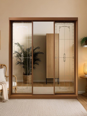 Шкаф-купе 3-дверный зеркало Витраж 1800х620х2300 MebTech - 5