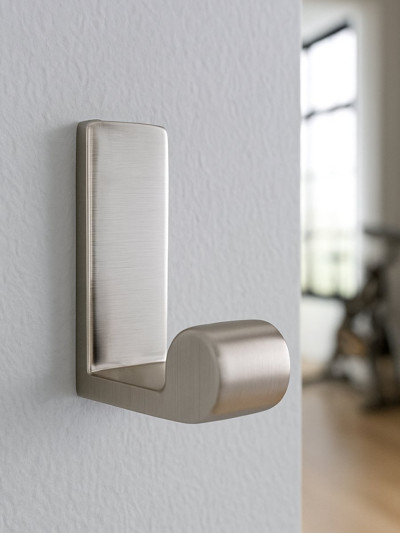 Гачок для одягу меблевий 15/102 браш сатин нікель  - 1