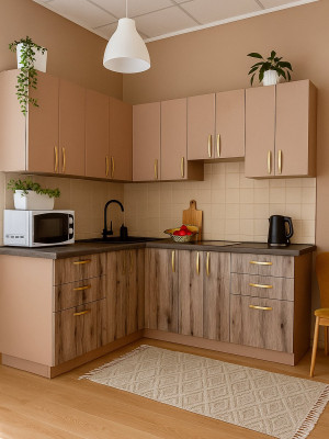Кухня кутова Вінтаж 2,1х2,1 метри Світла MebTech - 4