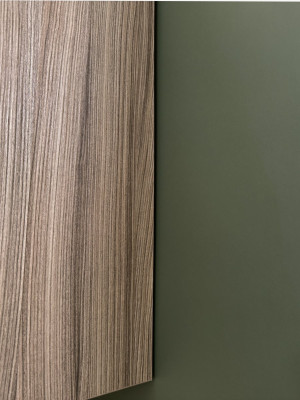 Кухня Форест 3 метра Зеленый дымчатый + Серое дерево MebTech - 5