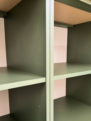 Кухня Форест 3 метра Зеленый дымчатый + Серое дерево MebTech - 7