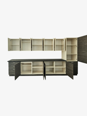 Кухня Сафари 3,6 метра Зебрано + Ваниль (ЛДСП фасады) MebTech - 3