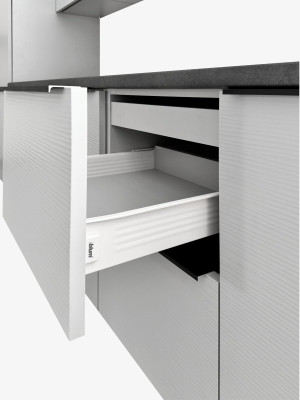 Кухня Крістіан 2,9 м Сірий перламутр (фасади ЛДСП + пластик) MebTech - 6