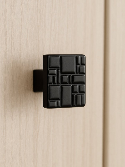 Ручка кнопка меблева CEBI 467.032 Чорний глянець MebTech - 1 2