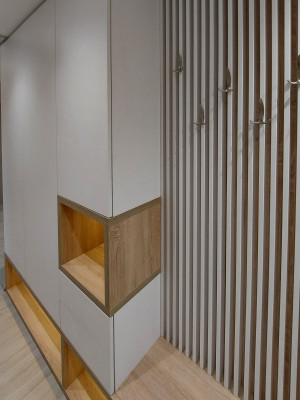 Шкаф и настенная вешалка в прихожую  - 4