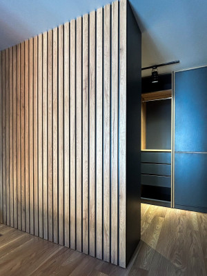 Гардеробная комната в графитовом цвете  - 6