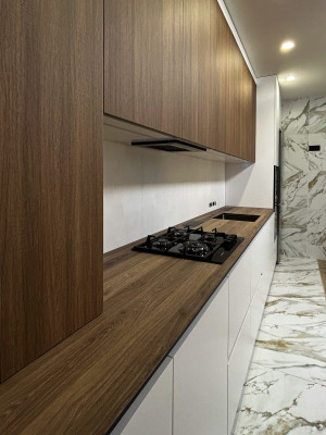 Кухня из премиальных материалов минимализм  - 3