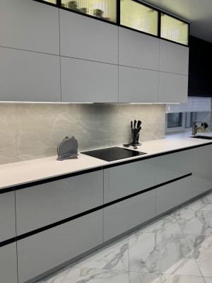 Серая кухня из Пинтерест премиальные материалы  - 3
