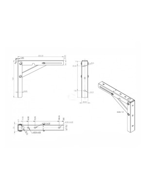 Консоль складная с фиксатором L400 Airtic  - 2
