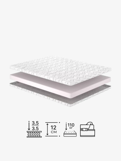 Безпружинний матрац Vise/Візе Matroluxe - 2 2