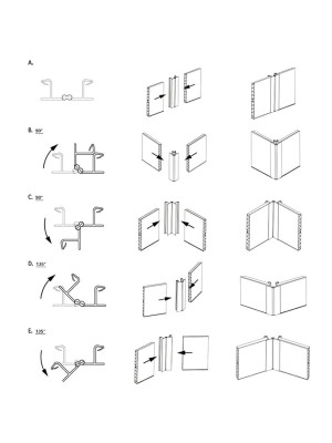 Угол к цоколю 90-135° Черный универсальный  - 5