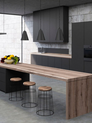 Столешница влагостойкая L144 MR6 Дуб Кристер 38 3050х600 мм LuxeForm LuxeForm - 3