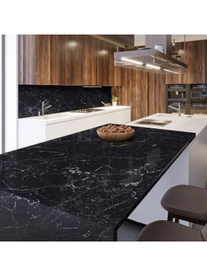 Столешница LuxeForm Черный Мрамор L014 1U R3, R6 LuxeForm - 3