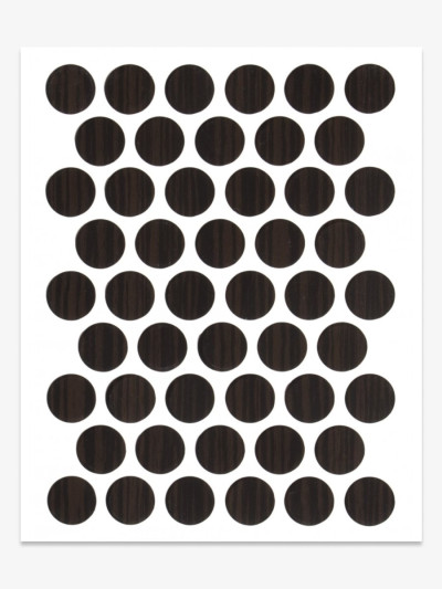 Заглушка конфирмат 3428 Зебрано темный самоклейка 14мм  - 1