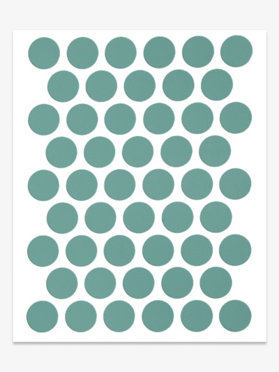 Заглушка конфирмат Бирюза самоклейка 14 мм  - 1