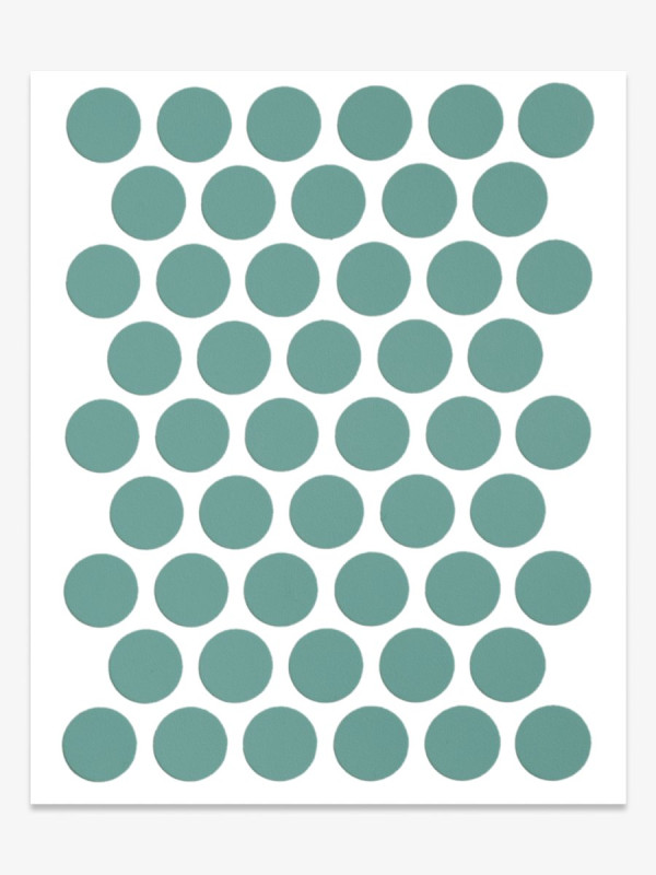 Заглушка конфирмат Бирюза самоклейка 14 мм  - 1