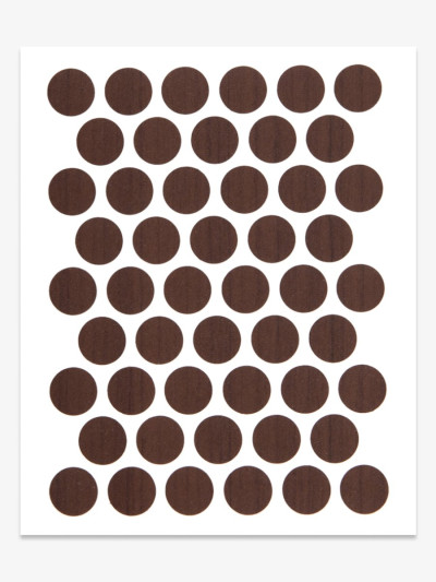 Заглушка конфирмат А-0282 Дуб темно-шамони самоклейка 14мм  - 1