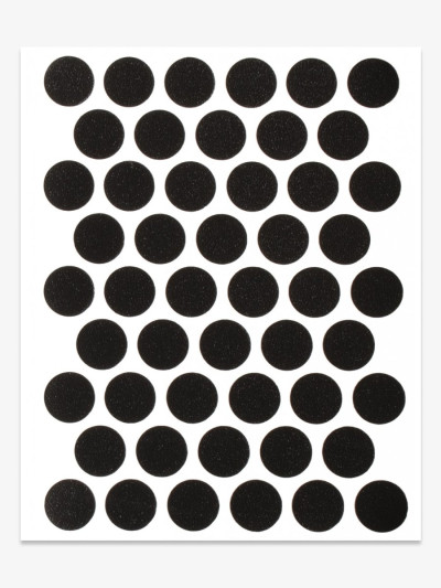 Заглушка конфирмат А-2110 50шт Черная самоклейка 14мм  - 1