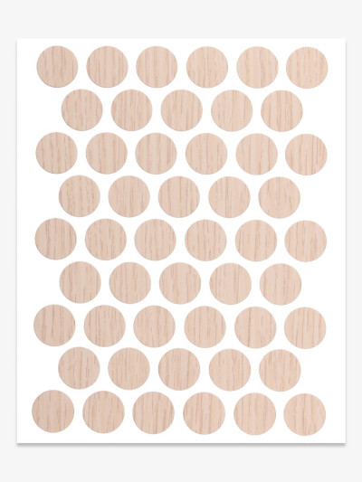 Заглушка конфірмат А-7523 Дуб молочний самоклеюча 14мм  - 1