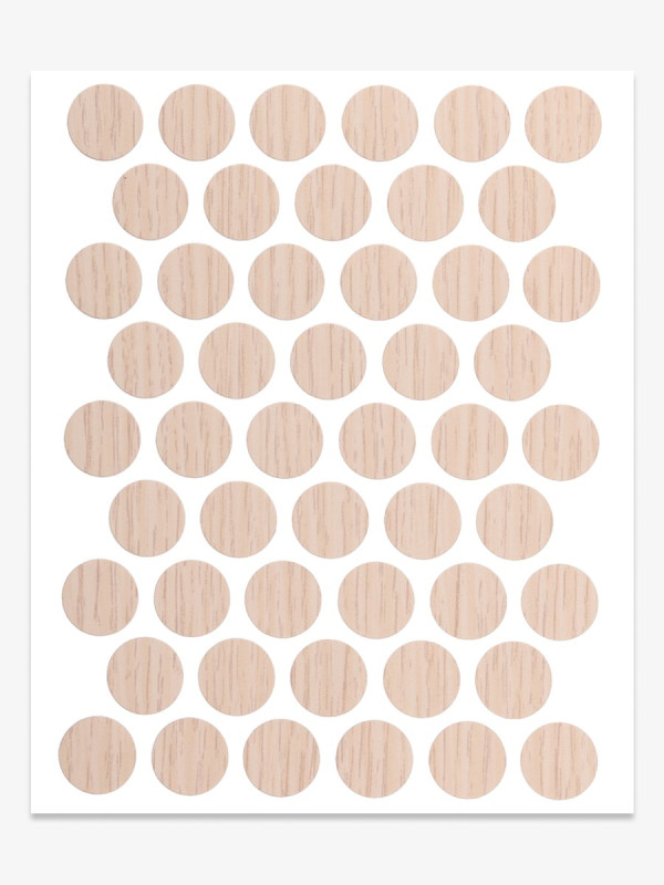 Заглушка конфірмат А-7523 Дуб молочний самоклеюча 14мм  - 1