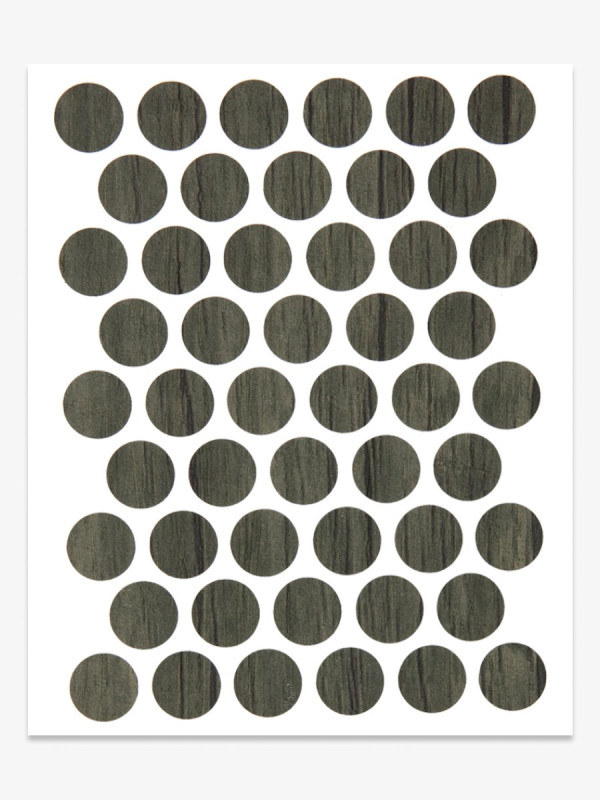 Заглушка конфірмат А-0281 Дуб античний темний самоклейка 14мм  - 1