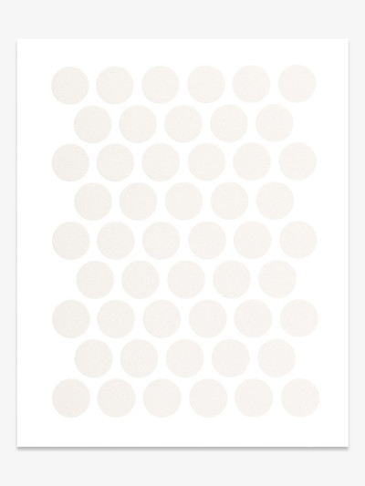 Заглушка конфірмат А-1110 Біла кірка самоклейка 14мм  - 1