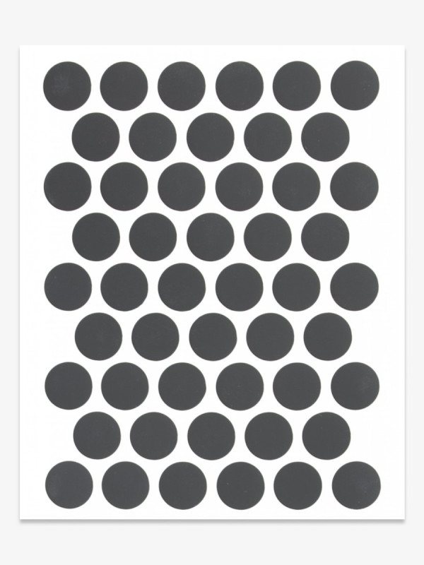 Заглушка конфірмат К-1616 Антрацит самоклейка 14мм  - 1