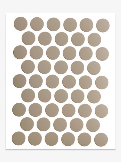 Заглушка конфірмат К-2222 Капучино самоклейка 14мм  - 1